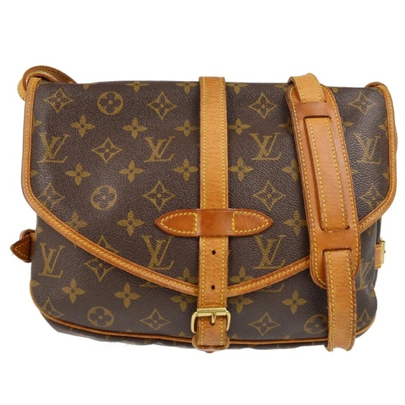 LOUIS VUITTON MONOGRAM SAUMUR 30 MESSENGER SHOULDER BAG - Picture 1 of 6